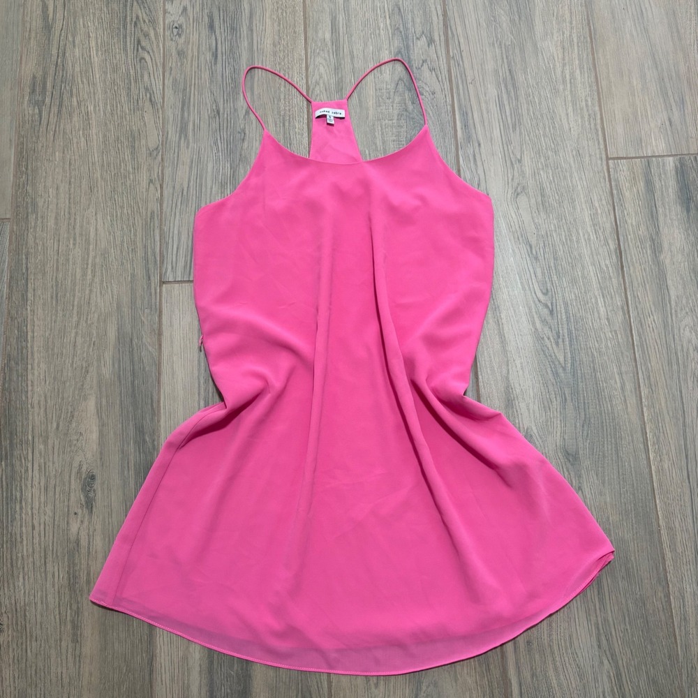 Naked Zebra Hot Pink Mini Dress